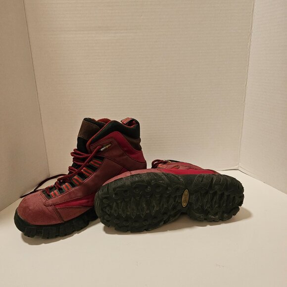 Red walking boots - Picture 2 of 2